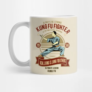 Vintage Kung Fu Fighter Mug